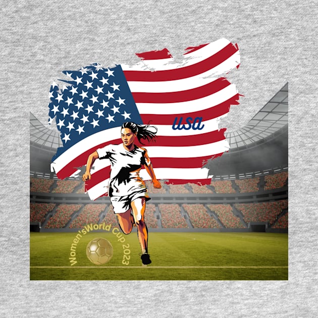 Unisex t-shirt, Women's World Cup t-shirts, USA soccer t-shirts, football t-shirts, women’s sport, empowerment, supporting female athletes by Clinsh Online 